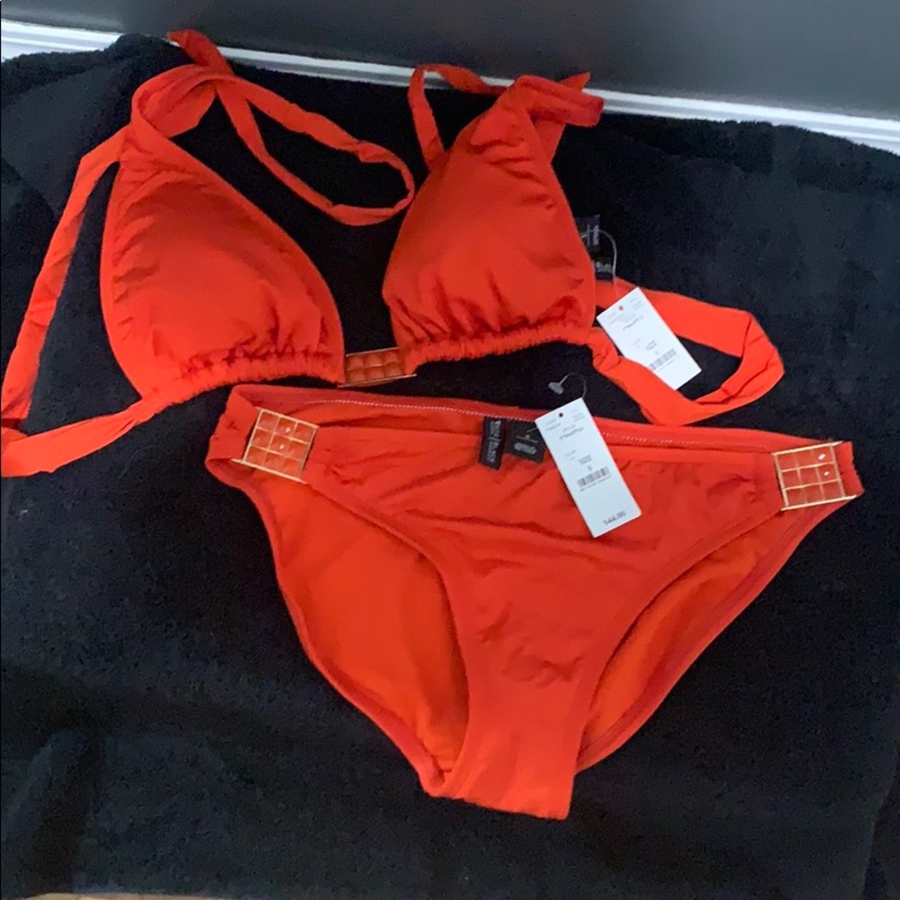 BNWT White House Black Market orange bikini 👙